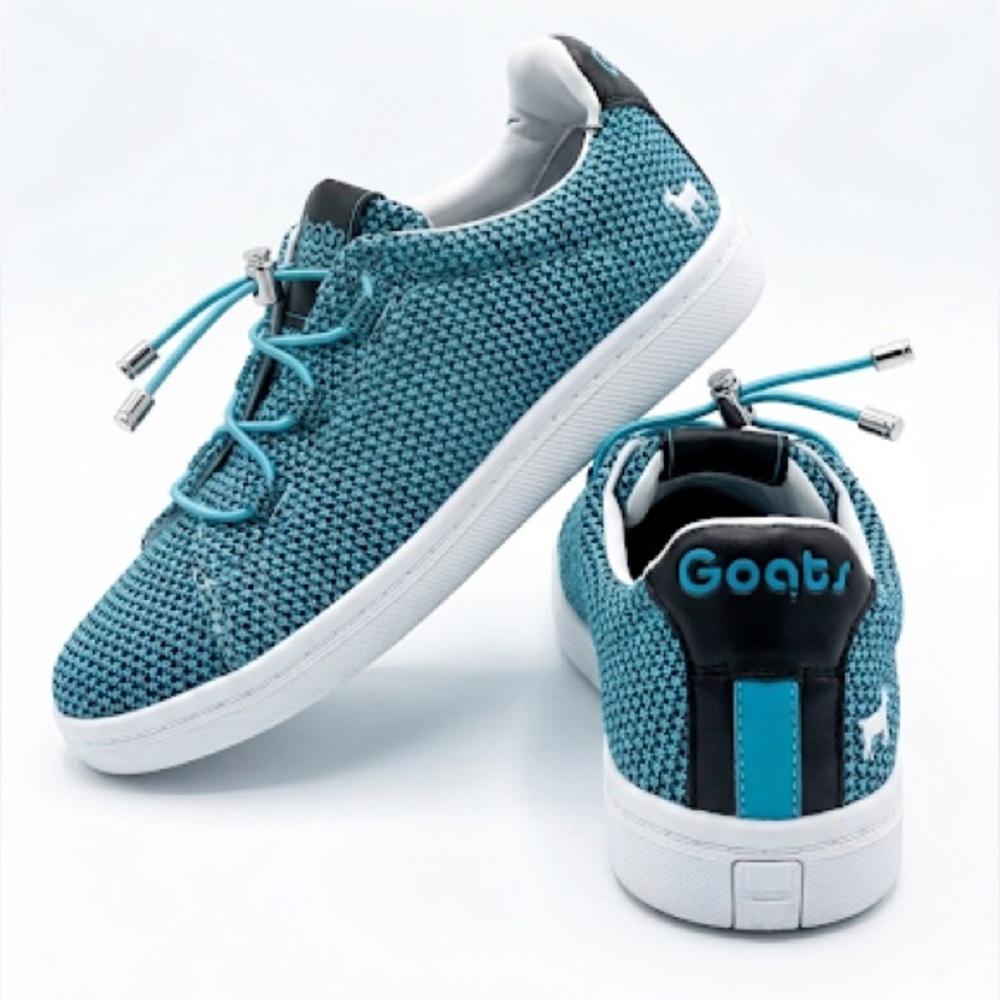 GOATS Kids’ "The 454" Modular Mesh Sneakers in Teal/Blue, Size 3.5